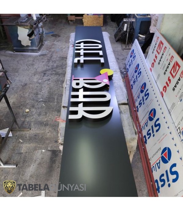 Cafe Bar Almanya Işıklı Kutu Harf Tabela