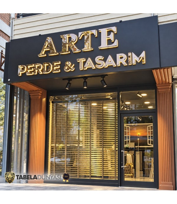 ARTE Perde Tasarım Işıklı Tabela