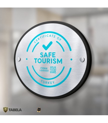 Güvenli Turizm Sertifikalı Otel ve Restoran Tabelası