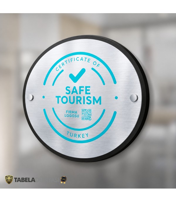 Güvenli Turizm Sertifikalı Otel ve Restoran Tabelası