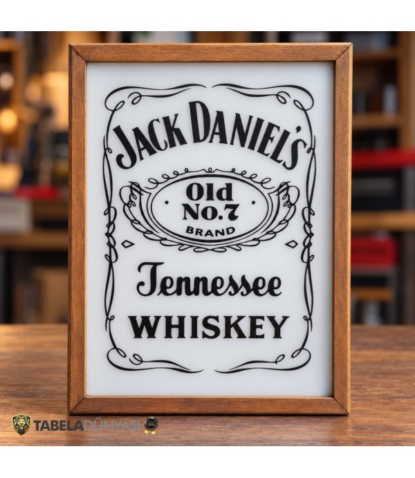 Jack Daniel’s Small Light Box | Ahşap Çerçeveli Işıklı Kutu