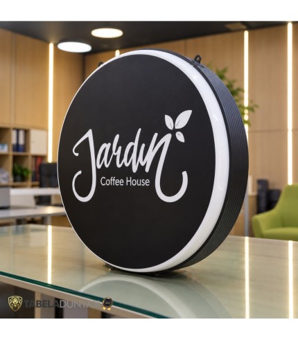Jardin Coffee Hause 62 cm Işıklı Hazır Daire Tabela