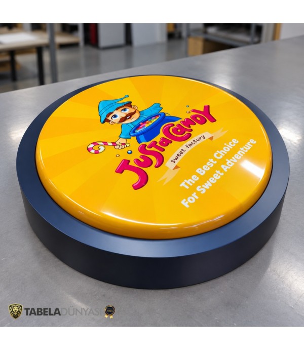 Justa Candy 60 cm Işıklı Hazır Daire Tabela | İki Uygulama