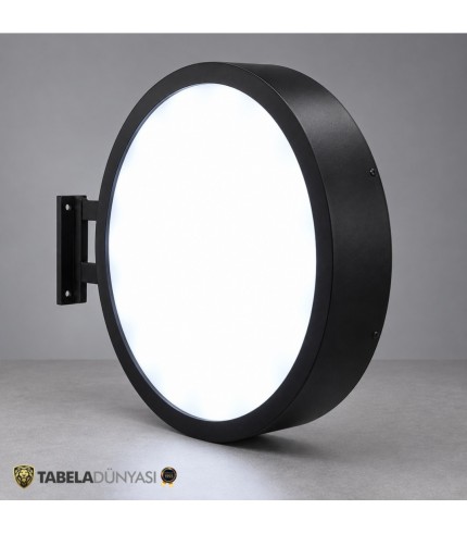 LED Aydınlatmalı Işıklı Hazır Daire Tabela: 50 cm Model