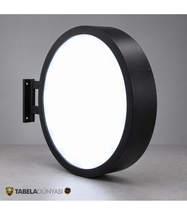 LED Aydınlatmalı Işıklı Hazır Daire Tabela: 50 cm Model