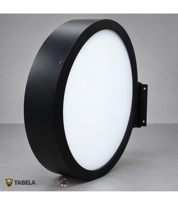 LED Aydınlatmalı Işıklı Hazır Daire Tabela: 50 cm Model