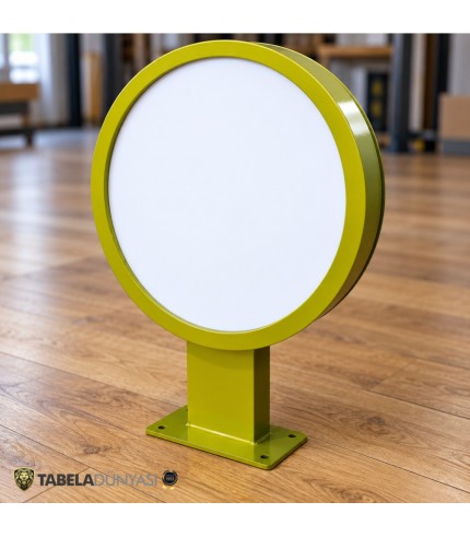 RAL Kodunda Boyalı Fileli Ayaklı Çift Taraflı Tabela