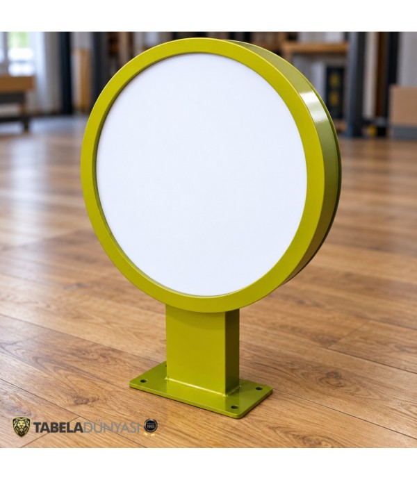 RAL Kodunda Boyalı Fileli Ayaklı Çift Taraflı Tabela