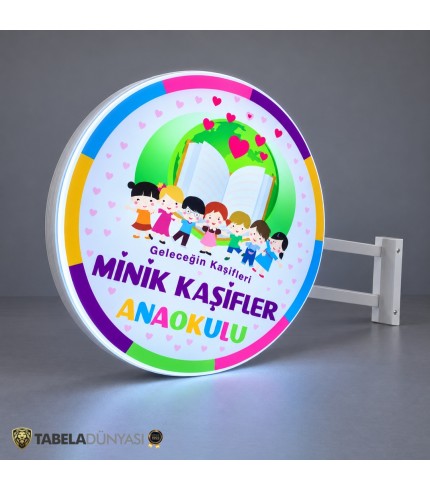 Minik Kaşifler Anaokulu daire hazır tabela