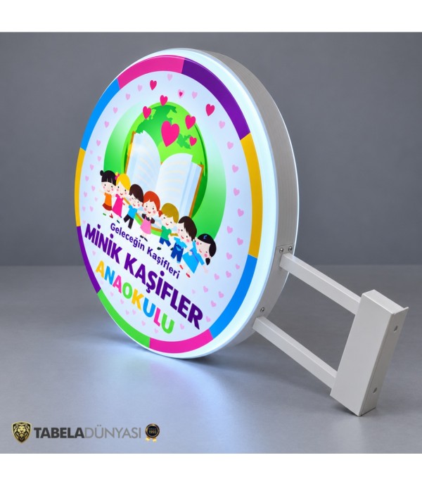 Minik Kaşifler Anaokulu daire hazır tabela