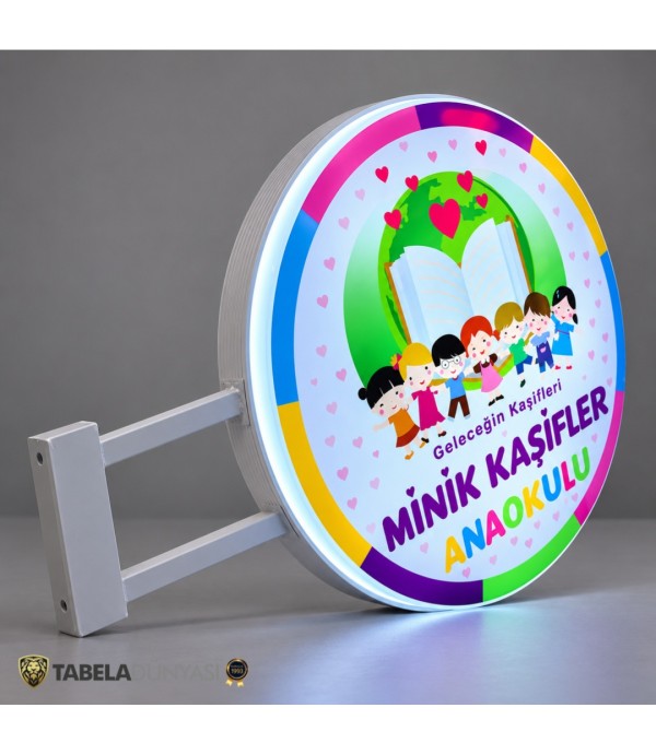 Minik Kaşifler Anaokulu daire hazır tabela
