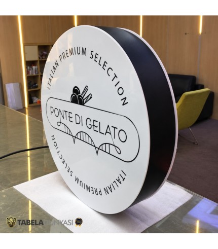 Ponte di Gelato Işıklı Hazır Daire Tabela