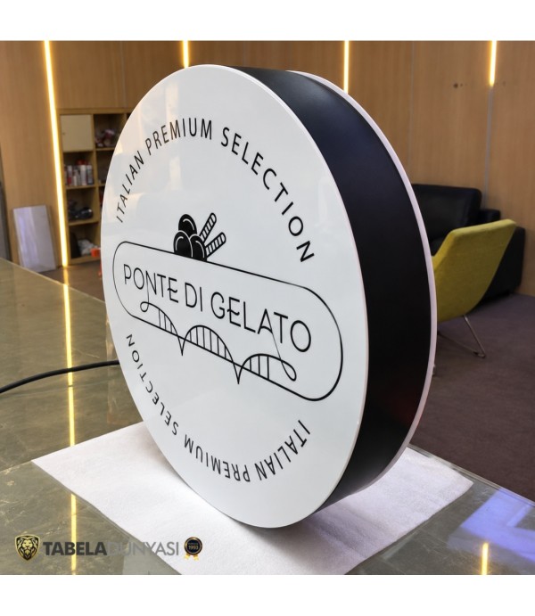 Ponte di Gelato Işıklı Hazır Daire Tabela
