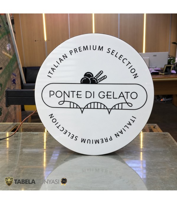 Ponte di Gelato Işıklı Hazır Daire Tabela