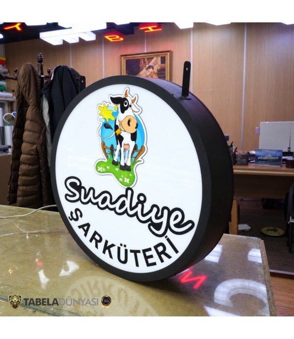 Suadiye Şarküteri Işıklı Hazır Daire Tabela