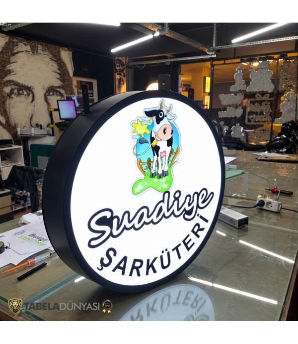 Suadiye Şarküteri Işıklı Hazır Daire Tabela
