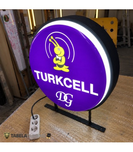 Turkcell DG İletişim Ayvalık Işıklı Daire Hazır Tabela