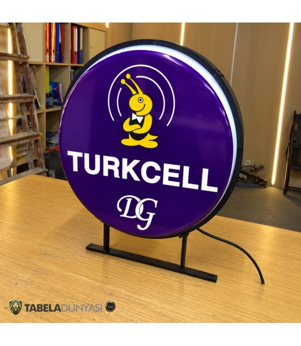 Turkcell DG İletişim Ayvalık Işıklı Daire Hazır Tabela