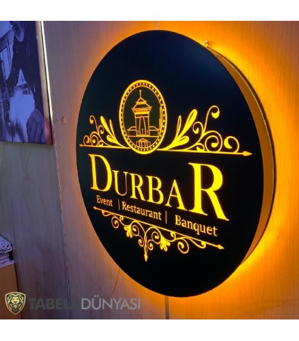 Durbar Restaurant Events Australia Işıklı Daire Tabela