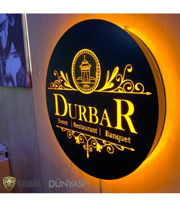 Durbar Restaurant Events Australia Işıklı Daire Tabela