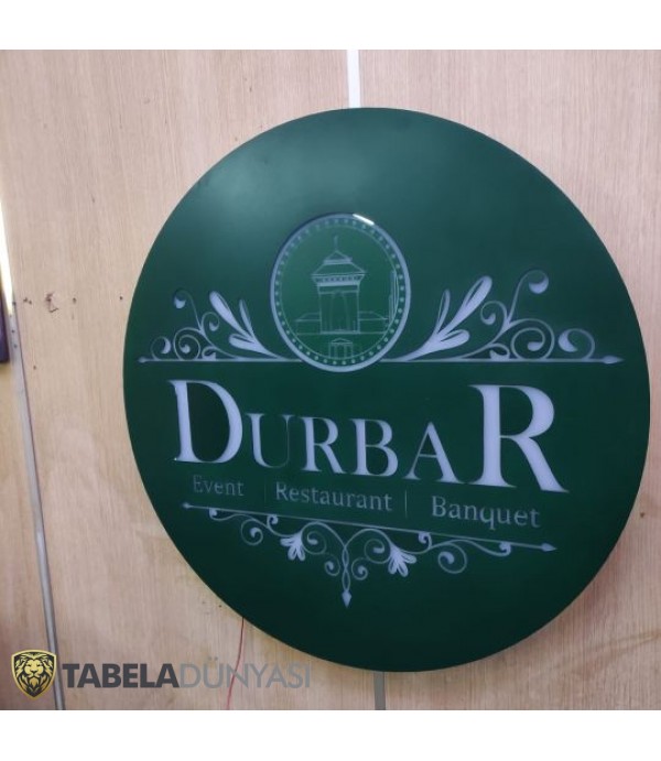 Durbar Restaurant Events Australia Işıklı Daire Tabela