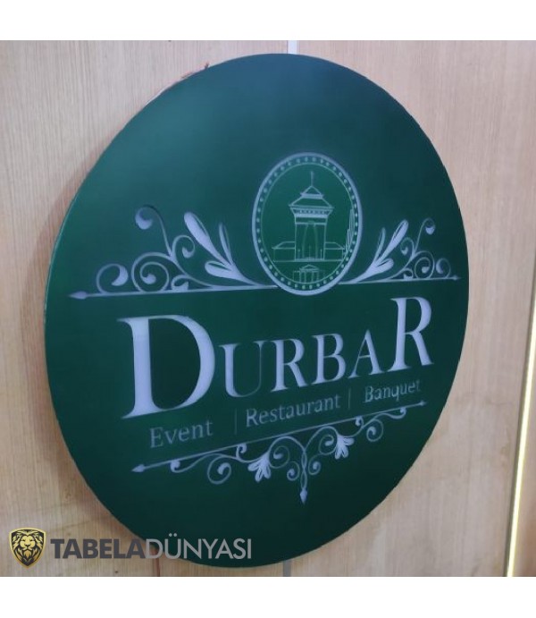 Durbar Restaurant Events Australia Işıklı Daire Tabela