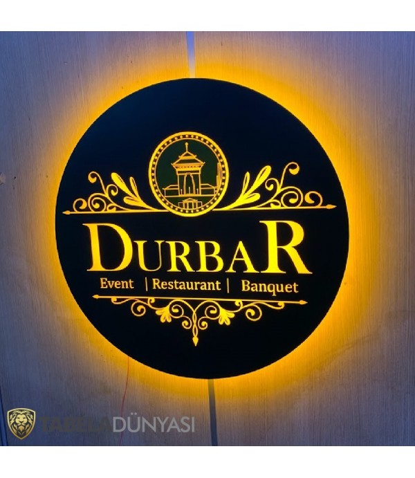 Durbar Restaurant Events Australia Işıklı Daire Tabela