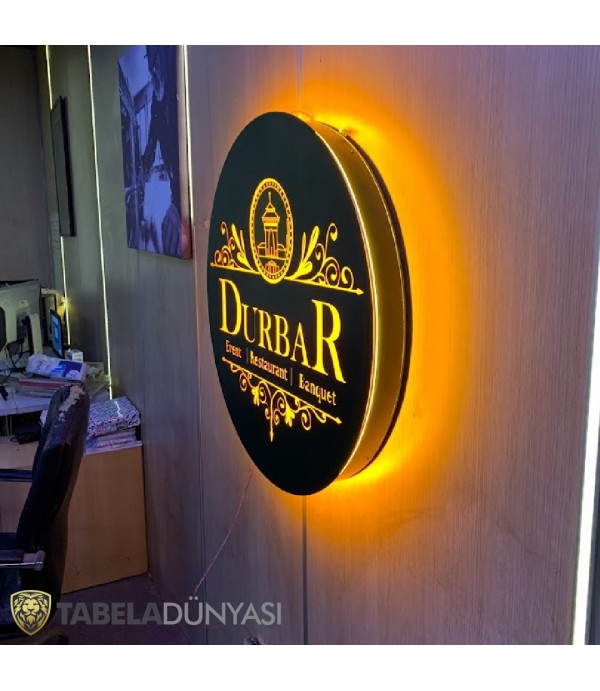Durbar Restaurant Events Australia Işıklı Daire Tabela