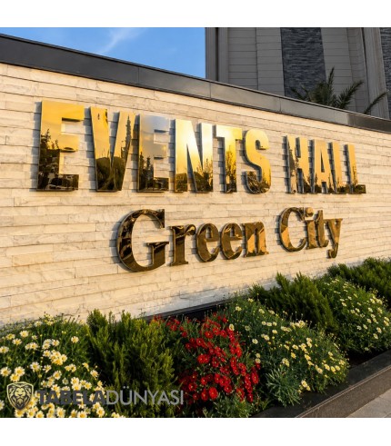 Events Hall Azerbaycan Endirekt Kutu Harf Tabela