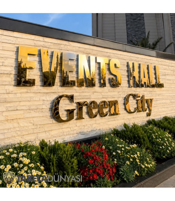 Events Hall Azerbaycan Endirekt Kutu Harf Tabela