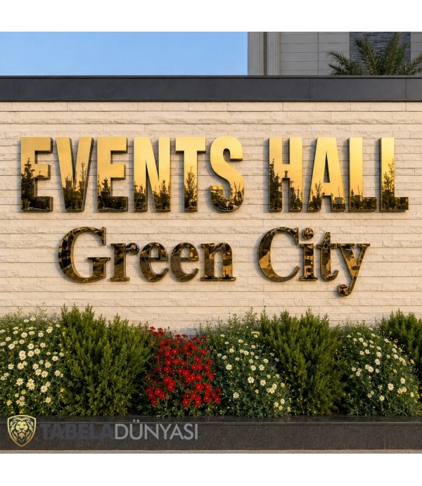 Events Hall Azerbaycan Endirekt Kutu Harf Tabela