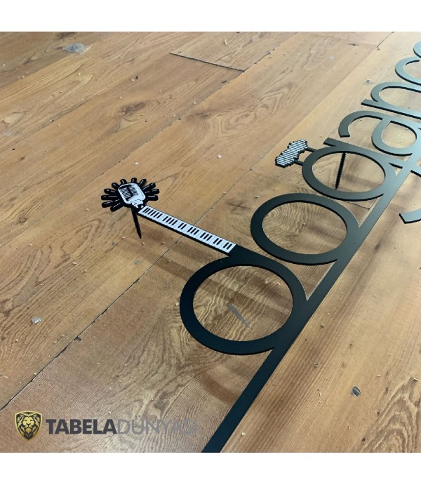 Doğancem Akademi Metal Kesme Harf Alın Tabelası