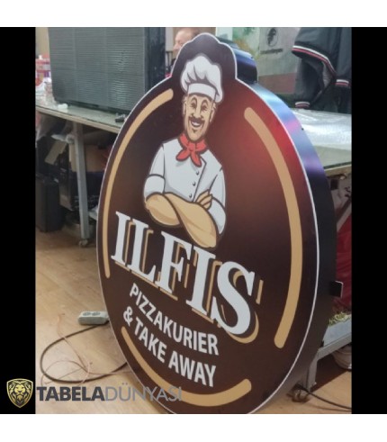 Iflis Pizza Almanya Işıklı Kutu Logo