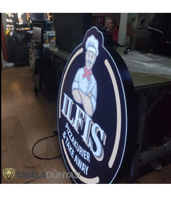 Iflis Pizza Almanya Işıklı Kutu Logo