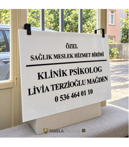 Livia Terzioğlu Mağden Klinik Psikolog Tabelası