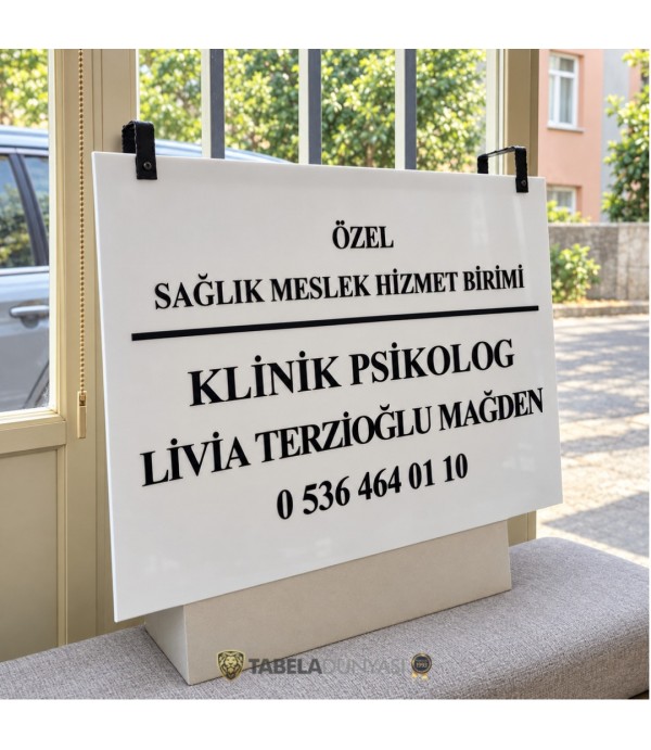Livia Terzioğlu Mağden Klinik Psikolog Tabelası