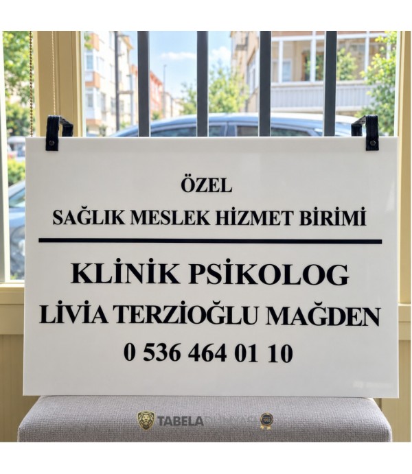 Livia Terzioğlu Mağden Klinik Psikolog Tabelası