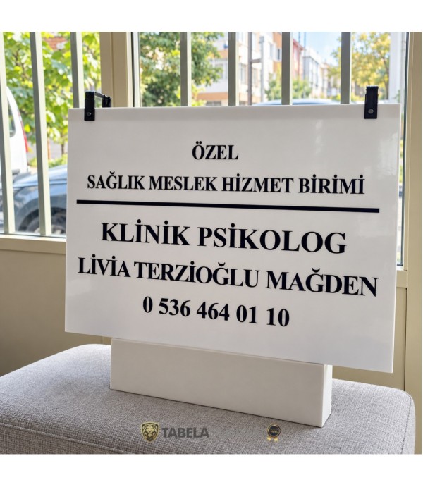 Livia Terzioğlu Mağden Klinik Psikolog Tabelası