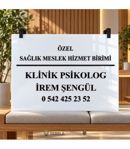 Suadiye İrem Şengül sağlık meslek hizmet birimi tabelası