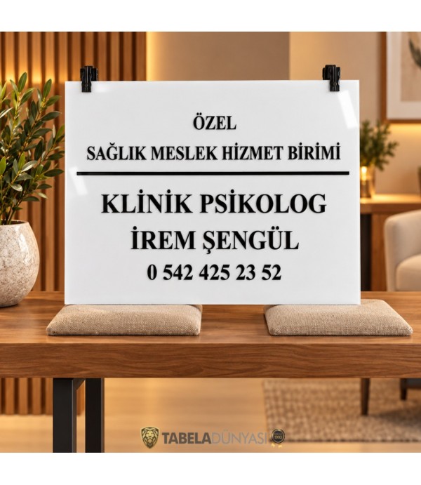 Suadiye İrem Şengül sağlık meslek hizmet birimi tabelası
