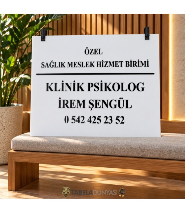 Suadiye İrem Şengül sağlık meslek hizmet birimi tabelası