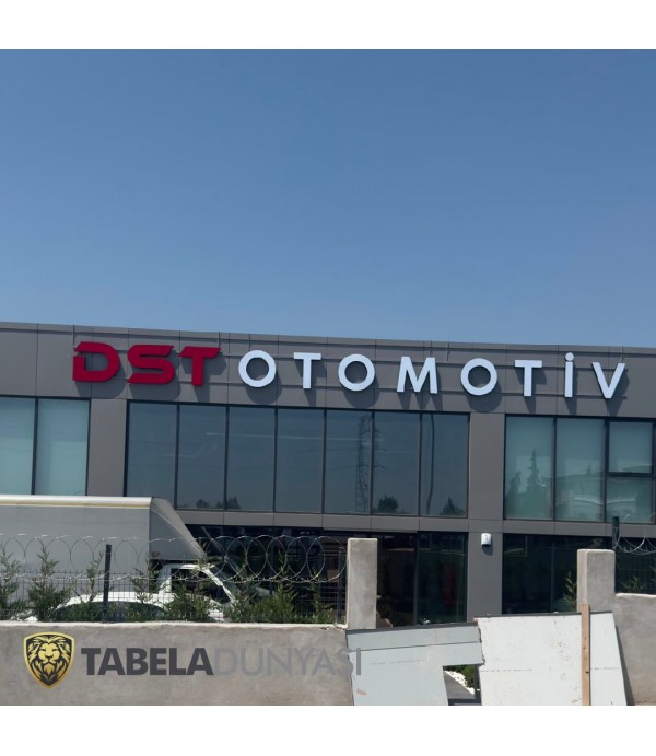 DST Otomotiv  Tuzla çift cephe ışıklı alın tabelası