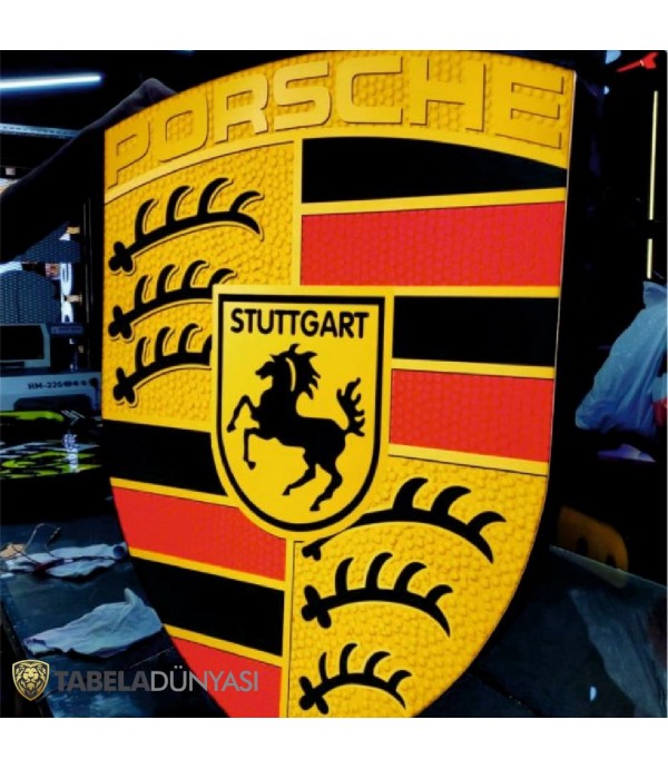 Porsche Stuttgart Işıklı Tabela