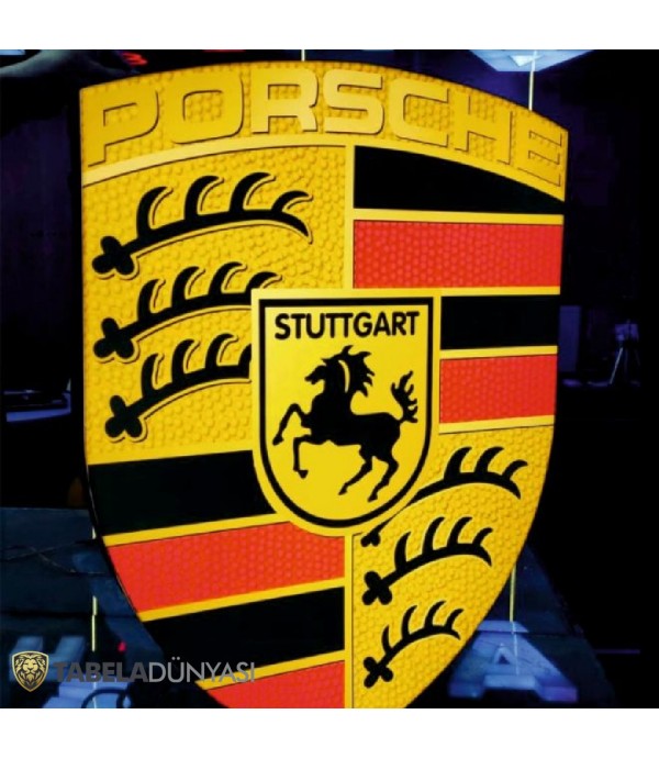 Porsche Stuttgart Işıklı Tabela