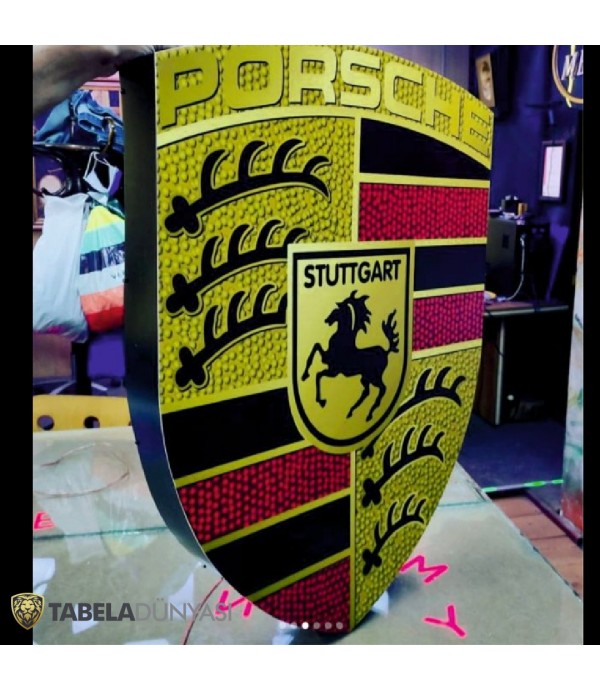Porsche Stuttgart Işıklı Tabela