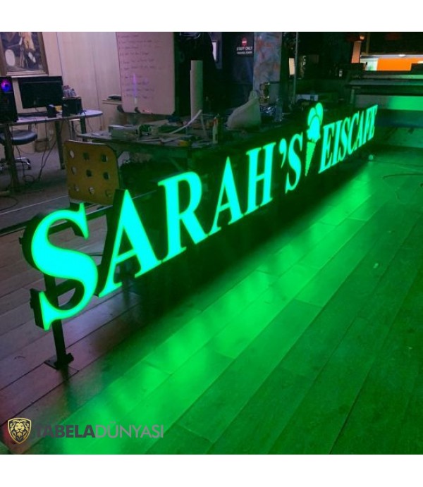 Sarah’s Almanya RGB LED Kutu Harf Tabela