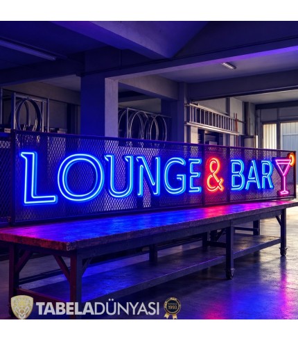 Bra Lounge Bar Almanya Ters Tava Neon Hortum LED Tabela