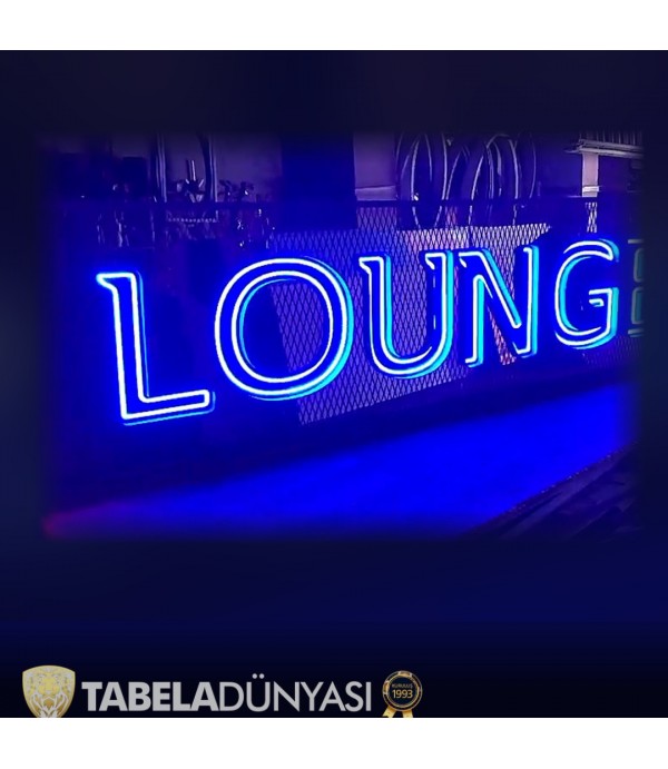 Bra Lounge Bar Almanya Ters Tava Neon Hortum LED Tabela