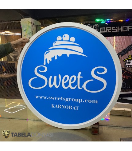 Sweets Bulgaristan Işıklı Daire Tabela