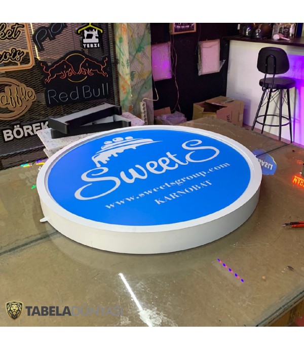 Sweets Bulgaristan Işıklı Daire Tabela